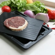 Quick Defrosting Tray Aluminum Kitchenware Non-Stick Thawing Plate With Drip Tray for Fast Defrosting