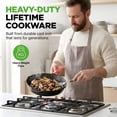 thumbnail image 3 of NutriChef 10" Pre Seasoned Nonstick Cast Iron Frying Pan w/ Lid & Handle Cover, 3 of 7