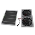 thumbnail image 1 of Ccdes Solar Fan Kit,Solar Panel,Solar Panel Fan Kit 100W 12V Waterproof Portable Dual Exhaust Fan Solar Panel Set For Home Greenhouse, 1 of 7