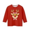 thumbnail image 3 of YUNAFFT Chemise Décontractée de Noël pour Garçons et Filles 3-12 Ans Manches Courtes/longues Col Rond Mélange Polyester-Spandex Extensible Confortable pour Tenue Festive de Vacances, 3 of 3