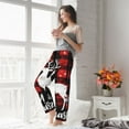 Christmas red checkered deer Pajama Pants Women Soft Breathable Sleep