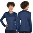 thumbnail image 2 of Team 365 Women's Zone Performance Long Sleeve T-Shirt 100% Polyester Lightweight Athletic Casual Tee (Sport-Purple, L), 2 of 7