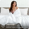 thumbnail image 3 of Bare Home 25 lbs Weighted Blanket for Adults - 80" x 87" - Minky Fleece, White, 3 of 7