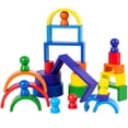 thumbnail image 2 of Rainbow Building Block Wood Stacking Toy Educativo Wood Peg Doll Funny Rainbow Stacker Yuarrent FN002130-00, 2 of 6