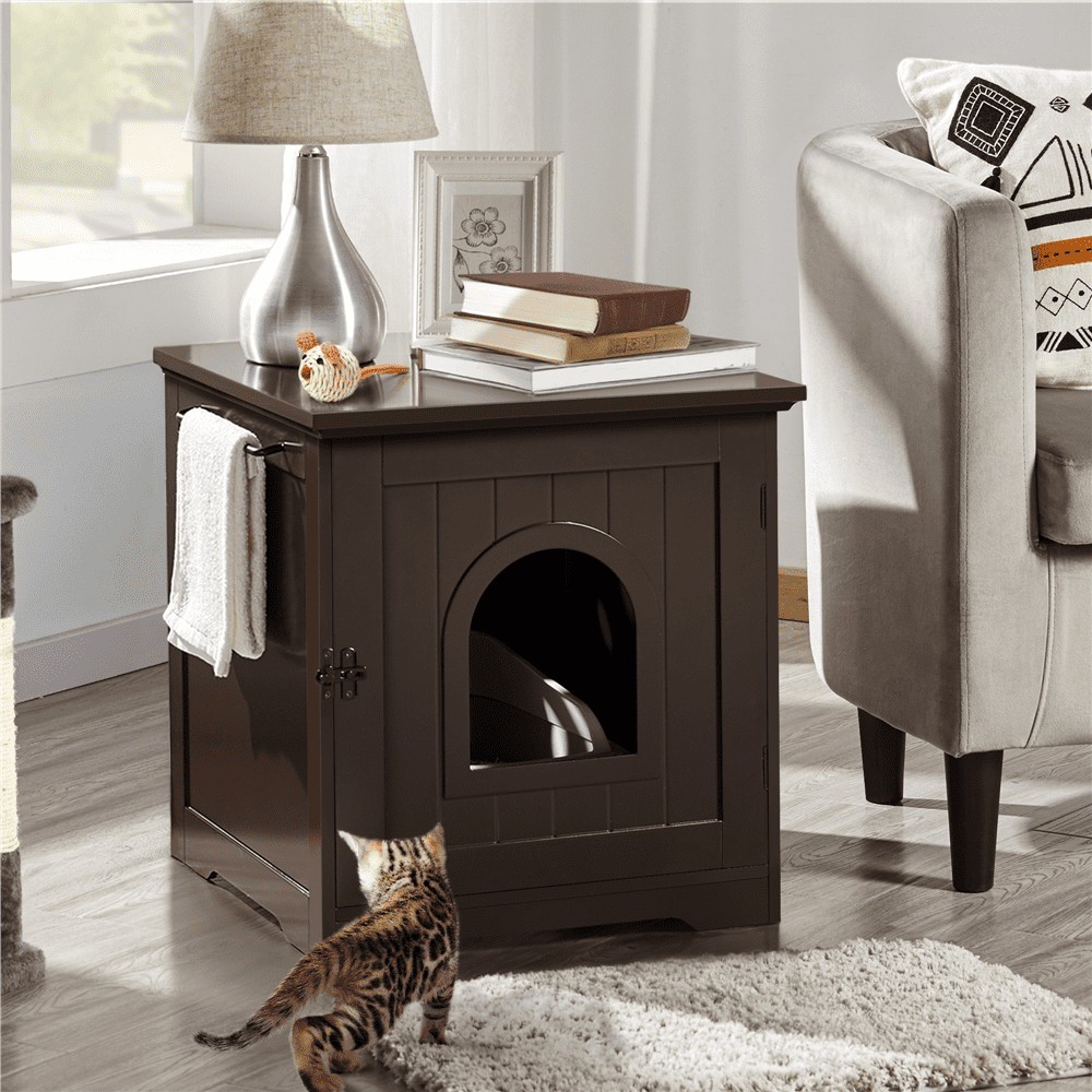 Buy Yaheetech Indoor Cat Litter Box Enclosure Pet Furniture
