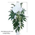thumbnail image 2 of Wedding Aisle Decoration Ceremony Artificial Flowers Rose With Green Leaves Ribbons For Church Wedding Ceremony Party, 2 of 9