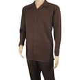 thumbnail image 4 of Men's MONTIQUE Two Piece Set Walking Leisure Suit Long Sleeves 1641 Brown, 4 of 7