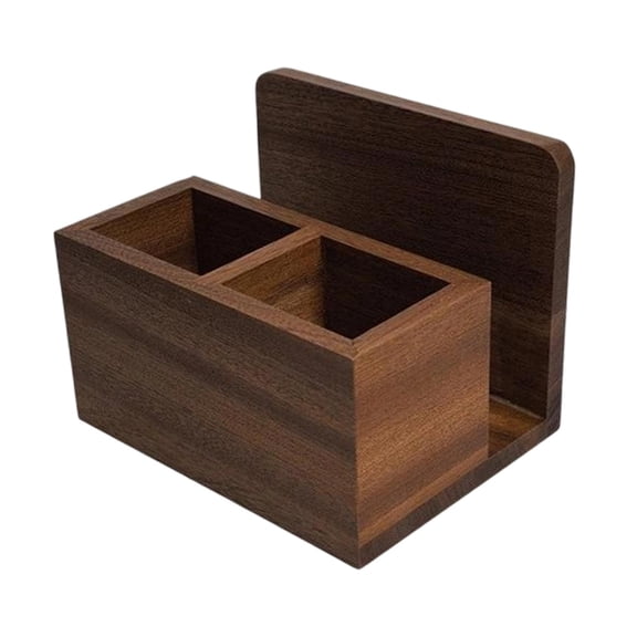 jicheng Silverware Holder 2 Compartments with Napkin Holder for Hotel Office Kitchen