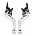 thumbnail image 1 of 1 Pair CNC Aluminum Alloy Motorcycle Scooter Modification Double Disc Brake Lever, 1 of 8