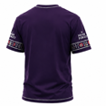 thumbnail image 3 of We Will Never Forget 9/11 25th Anniversary Men's T-Shirt - Memorial Graphic Crew Neck Casual Top with Ornamental Art for Daily Wear Purple 2XL, 3 of 3