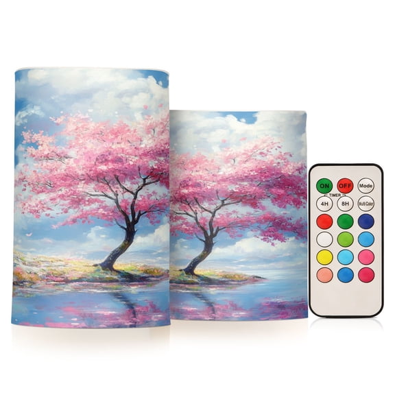 BZSMCE Flameless Candles LED Lights Whispers Of Spring Creativity Battery Candles