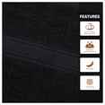 thumbnail image 3 of Utopia Towels 6 Pack Hand Towels, 100% Ring Spun Cotton Kitchen Towel Set, 16x28" Plush and Highly Absorbent For Hotel & Spa, Gym, Face, Hand, Bathroom 620 GSM (Black), 3 of 9