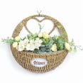 thumbnail image 4 of Hanging Planter Basket, Handwoven Seagrass Wall Decor with Plastic Liner, for Indoor Outdoor Plants, Flowers, Herbs, Succulents, Boho Home Decor, Gift, 4 of 5