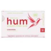 Stevita Hum Gum Chewing Gum Cinnamon - 12 Piece Count