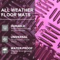 thumbnail image 5 of August Auto Alfombrillas De Aluminio Universales Para Todo Tipo De Clima, Aptas Para Sedán, Suv, Camiones Y Furgonetas, Juego De 4 (Rosa), 5 of 5