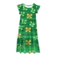 thumbnail image 4 of LOVZFMLL Robe d'Été à Manches Courtes Col Rond Couleur Unie, 4 of 4