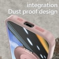 thumbnail image 3 of TECH CIRCLE for iPhone 16 Plus Hybrid Magnetic Case with 360° Ring Kickstand [Hard Transparent Back] Support Magnetic Car Mount [Shock Absorption] Protection Clear Cover,Pink, 3 of 8