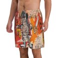 thumbnail image 5 of Jean Michel Basquiat Mens Swim Trunks Quick Dry Board Shorts with Mesh Lining, Breathable Fit Beach Shorts Swimwear Bathing Suits, 5 of 5