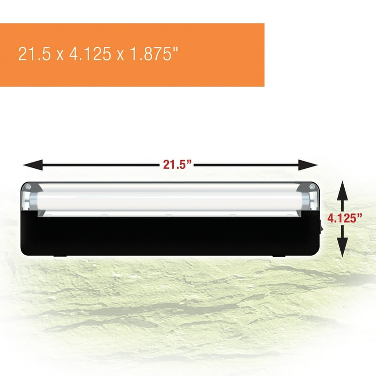 Zilla Slimlines T8 Fluorescent Light Fixture Desert 18 Inches