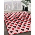 thumbnail image 3 of Ahgly Company Machine Washable Indoor Rectangle Transitional Deep Rose Pink Area Rugs, 8' x 10', 3 of 7