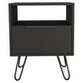 thumbnail image 4 of FM FURNITURE Vienna Modern Metal Night Stand with Two Shelves in Light Oak, 4 of 8