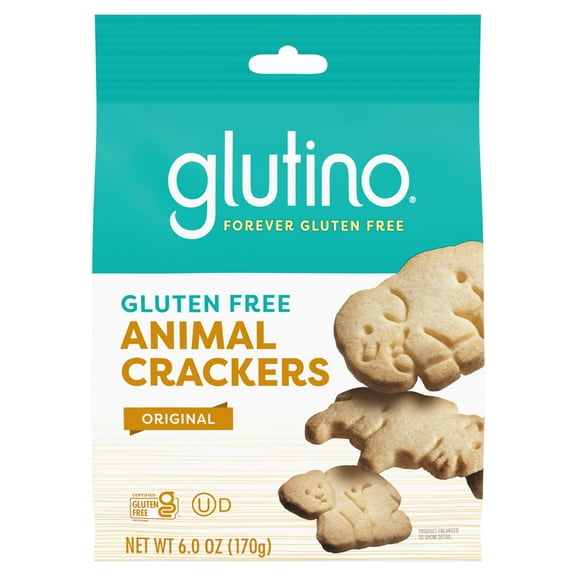 Glutino Gluten Free Animal MFF30 Crackers, Crunchy and Sweet, Original Flavor, 6 oz