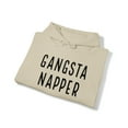 thumbnail image 6 of Gangsta Napper Funny Lazy Adult Unisex Pullover Sweatshirt Hoodie Sayings Gift Men Woman. Sand, 6 of 6