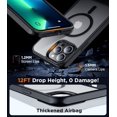 thumbnail image 5 of Temdan Magnetic Compatible with iPhone 16 Pro Max Case, [Built-in Invisible Kickstand][Compatible with MagSafe] [Military Grade Shockproof] Slim Thin Phone Case for iPhone 16 Pro Max 6.9" ,Black Matte, 5 of 5