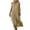 #074-Khaki, variant on AUNVITO Women's Summer Dress Button-Down Collar Loose Fit Long Maxi Casual and Breathable
