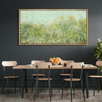 IDEA4WALL Extra Large Framed Canvas Print Wall Art Lush Summer Garden with Blooming Trees Classic Art Nature Wilderness Vintage Wall Decor Oversized Artwork Relax/Calm for Living Room - 60"x30"