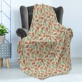thumbnail image 4 of Paisley Soft Flannel Fleece Throw Blanket, Vintage Persian Elements Colorful Oriental Teardrop Shapes Damask Inspirations, Cozy Plush for Indoor and Outdoor Use, 70" x 90", Multicolor, by Ambesonne, 4 of 5
