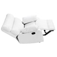 thumbnail image 4 of Manny White Faux Leather Upholstery Reclining Chair, 4 of 5