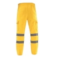 thumbnail image 4 of SnnmBlm Rain Pants Reflective High Visibility Rain Pants Yellow L, 4 of 4