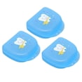 thumbnail image 3 of Caja de retenedor Dental para dentadura, contenedor de protector bucal parcial, retenedor de ortodoncia, 3 uds., color azul, 3 of 8