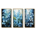 thumbnail image 2 of Designart "pasture Of Forgetmenots Flowers III" Floral & Botanical Framed Wall Art Set Of 3 - Blue Meadow Frame Gallery Wall Set For Home Decor, 2 of 6