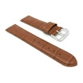 thumbnail image 2 of Bandini 12mm Womens Italian Leather Watch Band Strap - Tan - Alligator Pattern, 2 of 5
