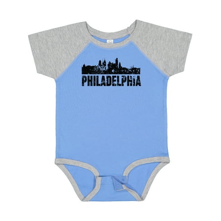 

Inktastic Philadelphia Skyline Grunge Gift Baby Boy or Baby Girl Bodysuit