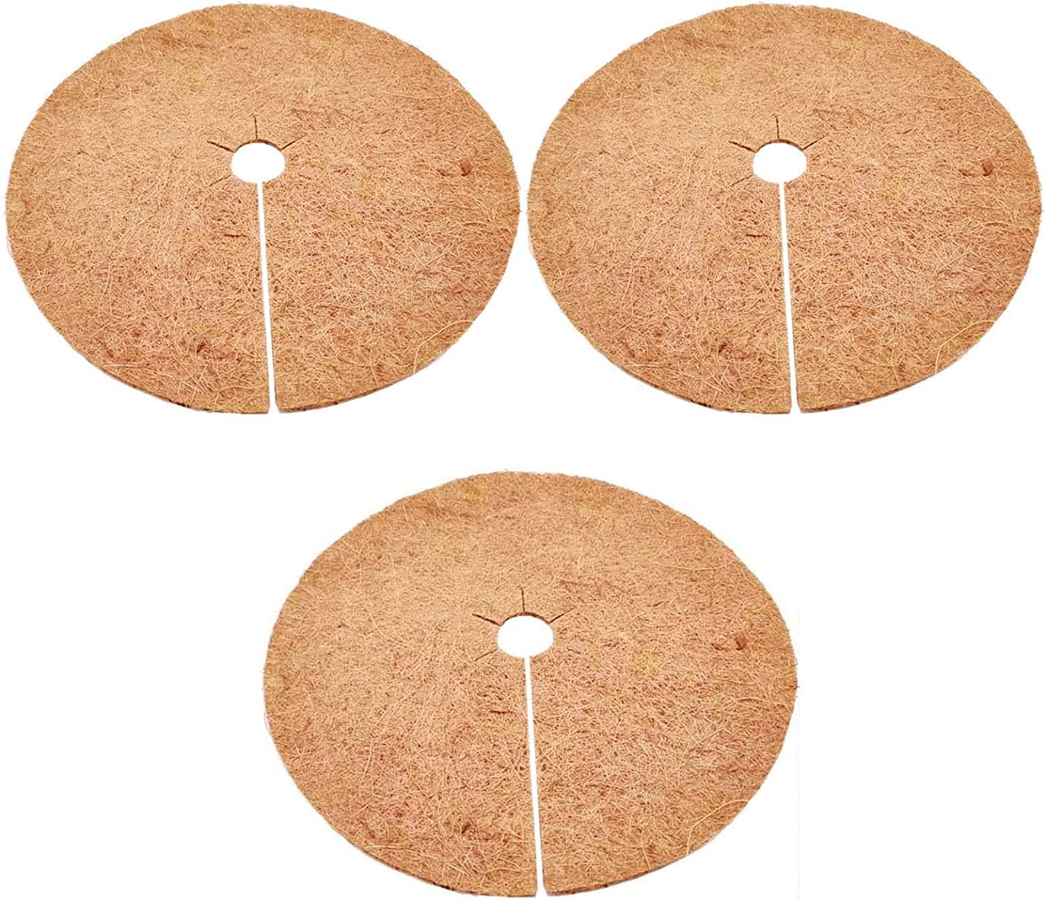 Coco Coir Mulch Ring Mat Coir Mulch Discs, Coconut Fiber Tree Ring