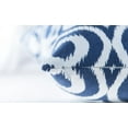 thumbnail image 4 of TreeWool (Pack of 2) Ogee Ikat Accent Decorative Cotton Throw Pillow Covers (18 x 18 Inches, Navy Blue), 4 of 6