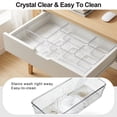 thumbnail image 5 of YHIPL Makeup Drawer Organizer 13 Pcs Set, Plastic Trays for Makeup, Desk Supplies, Office, Bedroom & Bathroom, 5 of 10
