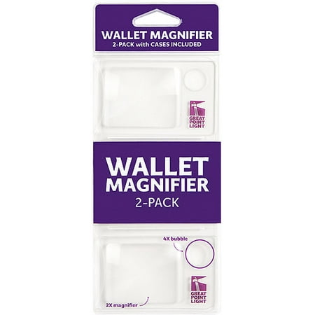 Wallet Magnifier 2 Pack - Assorted Clear