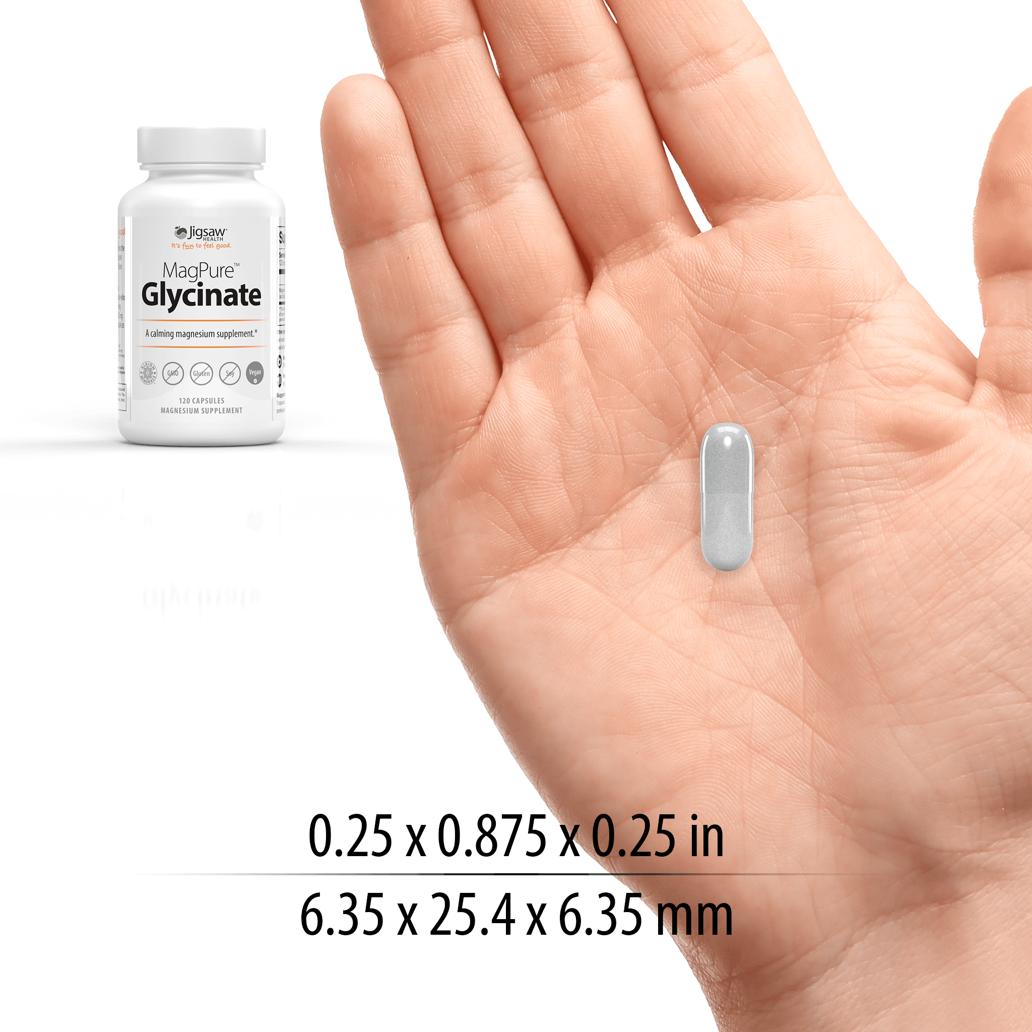 Jigsaw Health MagPure Glycinate, 120 Capsules