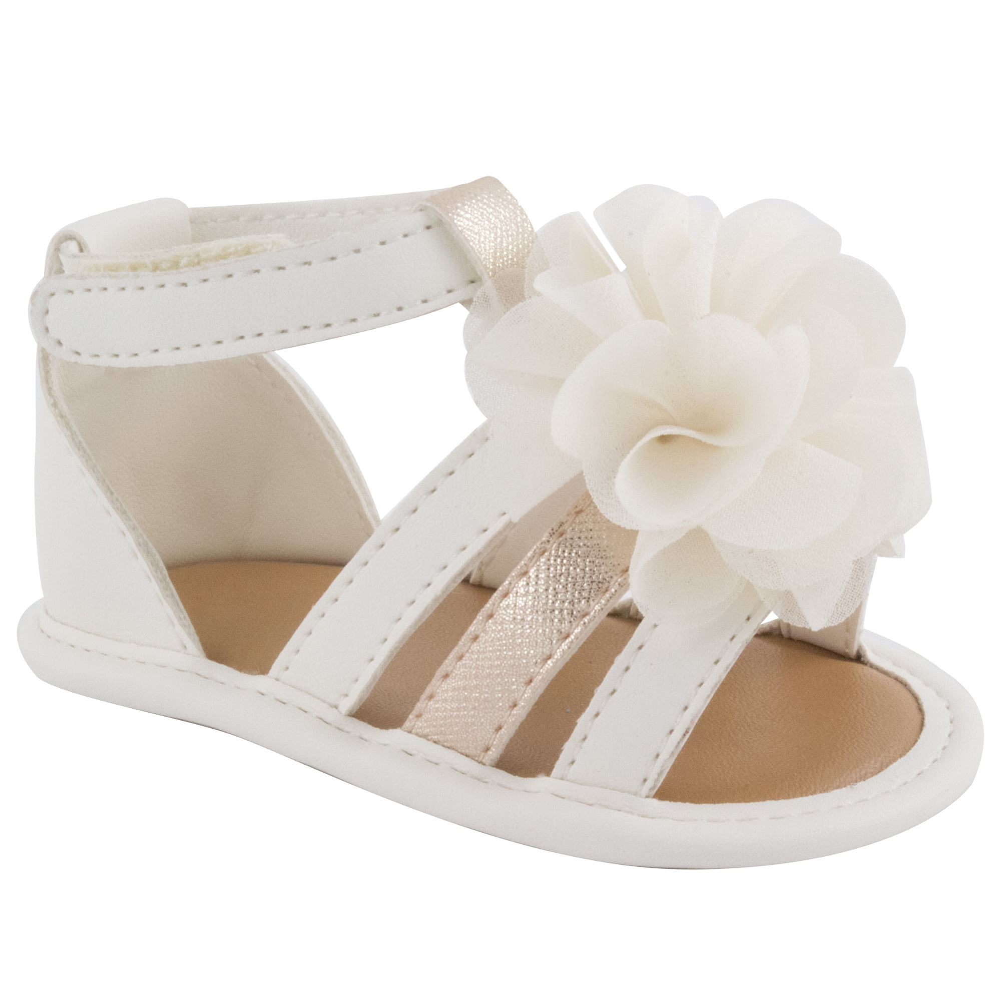 Baby Deer, Coralan Infant Soft Sole Sandal With Chiffon Flower (Infant ...