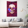 thumbnail image 3 of ZNDUO Retro Red Rose Skull Pattern Tapestry, Wall Tapestries for Bedroom, 60 x 40 inch, 3 of 8