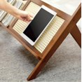 thumbnail image 6 of Rattan Coffee Tables | Mid Century Modern with Glass Top & Storage, 6 of 7