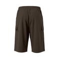 thumbnail image 4 of FhsagQ Male Cargo Short Pants for Men with Slanted Front Pockets and Backless Design for Utility Workwear Brown Size M, 4 of 8