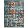 thumbnail image 2 of RUGSOTIC CARPETS MACHINE MADE HEATSET POLYPROPYLENE AREA RUGS - 9'x12', Rectangle, Blue, Classic Oriental Traditional , High Pile Machine Made Area Rugs for Living Room, Bed Room (M00038), 2 of 7