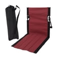 thumbnail image 2 of Tumbona de playa para exteriores, asiento de suelo, silla plegable ligera para barbacoas, viajes por carretera Rojo, 2 of 9