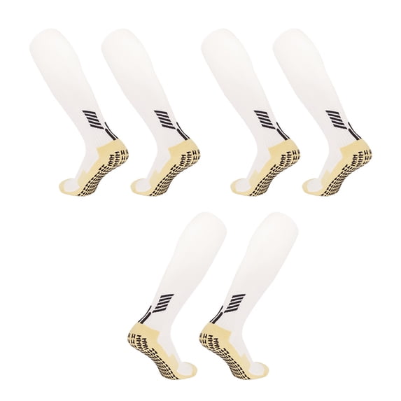Soccer Football Socks 3 Pairs Sport Athletic Knee High Breathable Compression Baseball Socks