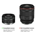 thumbnail image 2 of ES65B Reversible Lens Hood Flower Petal Filter UV CPL ND FLD For Canon RF 50mm f/1.8 STM Lens on EOS R RP R3 R5 R6 R7 R10 ES-65B, 2 of 7